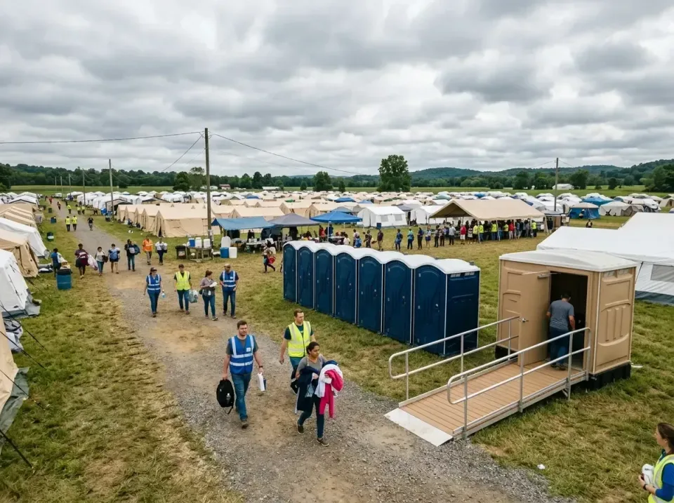 disaster-relief-camp-restrooms-010 — frequently asked questions, Dumpster & Portable Bathrooms Rental in Maineville, OH